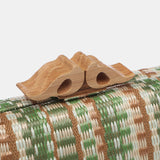 Pochette da festa con stampa verde