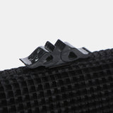 Black velvet party clutch