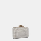 Pochette da festa in velluto beige