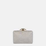 Pochette da festa in velluto beige