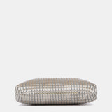 Pochette da festa in velluto beige