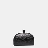 Pochette da festa nera metallizzata