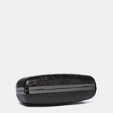 Pochette da festa nera metallizzata