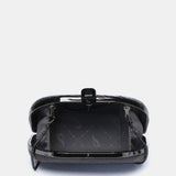 Pochette da festa nera metallizzata