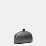 Clutch de fiesta metalizado en plata