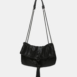 Borsa da festa in rete metallica nera