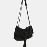 Borsa da festa in rete metallica nera