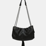 Borsa da festa in rete metallica nera