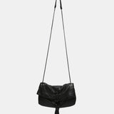 Borsa da festa in rete metallica nera