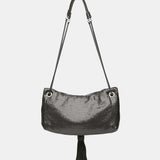 Partytasche aus silbernem Metallnetz