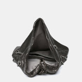 Partytasche aus silbernem Metallnetz