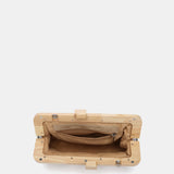Clutch a rayas en gris