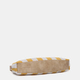 Clutch de fiesta a rayas en amarillo