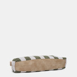 Gestreifter Clutch in Grün