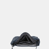 Bolso de hombro en malla metálica azul