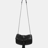 Bolso de fiesta en malla metálica negro
