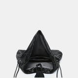 Bolso de fiesta en malla metálica negro