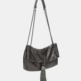 Bolso de fiesta en malla metálica plata