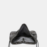 Bolso de fiesta en malla metálica plata