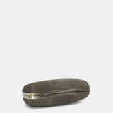 Green velvet clutch