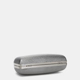 Clutch en terciopelo plateado