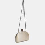 Clutch en terciopelo dorado