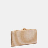 Clutch de fiesta a rayas naranja