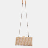 Clutch de fiesta a rayas naranja