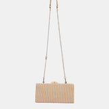 Clutch de fiesta a rayas naranja