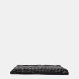 Bolso de fiesta en malla metálica negro