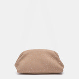 Bolso de fiesta con strass  en beige
