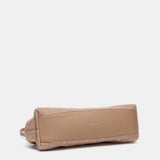 Bolso de fiesta con strass  en beige