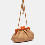 Clutch de fiesta camel