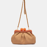 Clutch de fiesta camel