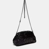Bolso de fiesta con lentejuelas en negro