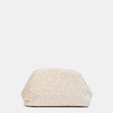 Bolso de fiesta con lentejuelas en beige