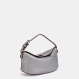 Bolso de mano en plateado