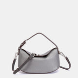 Bolso de mano en plateado