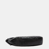 Bolso de hombro en malla metálica negro