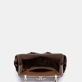 Bolso de fiesta de lentejuelas marrón