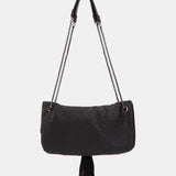 Bandolera de malla metálica negra