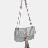 Bandolera de malla metálica plata