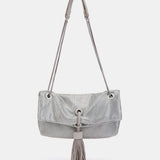 Bandolera de malla metálica plata