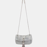 Bandolera de malla metálica plata