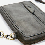 Bolso para el móvil de mujer de piel verde