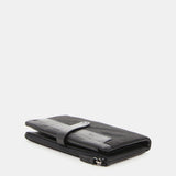 Cartera grande de mujer jacquard en negro