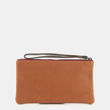 Neceser de mujer con print geométrico en burdeos