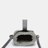 Borsa porta cellulare da donna in pelle di pecora verde