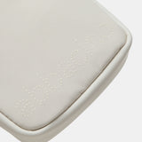 Bolso para el móvil en tejidos reciclados beige