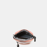 Bolso para el móvil en tejidos reciclados coral